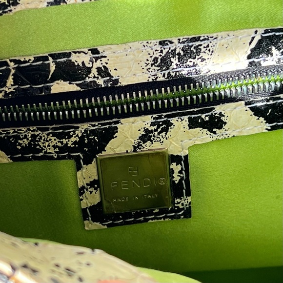 Authentic Vintage Fendi Mama Baguette Python Bag/Purse - Picture 10 of 13